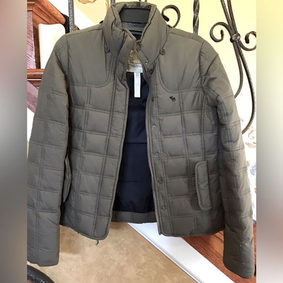 Abercrombie And Fitch Authentic Vintage Down Zip Up Jacket Size XS - Picture 1 of 10